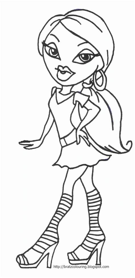 Bratz Dolls Free Colouring Pages