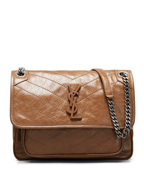Saint Laurent Niki Medium Ysl Monogram Flap Shoulder Bag Neiman Marcus