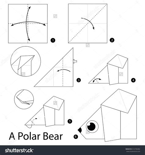 Step By Step Instructions How To Make Origami A Polar Bear How To