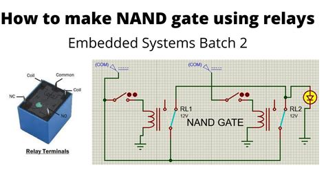 How To Implement Nand Gate Using Relay Logic Youtube