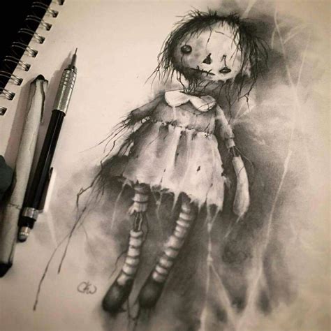Scary Creepy Pencil Drawing