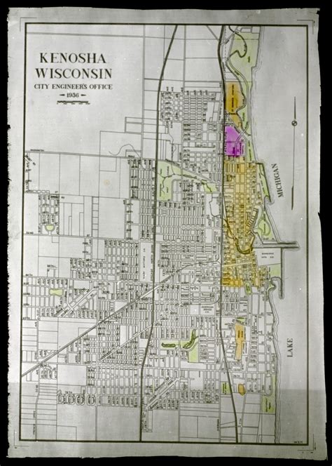 ‎map Of The City Of Kenosha Uwdc Uw Madison Libraries