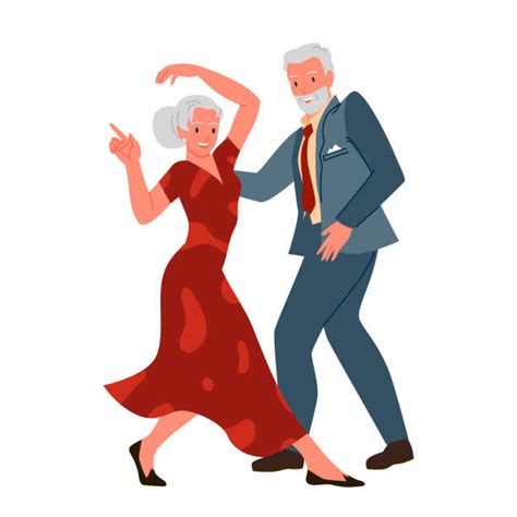 380 Old Couple Dance Stock Illustrations Royalty Free Vector Graphics
