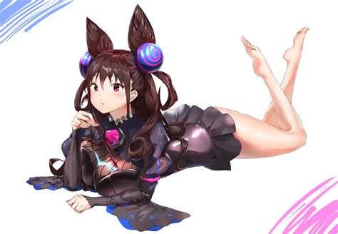 Barefoot Breasts Brown Hair Fate Grand Order Fate Series Long Hair