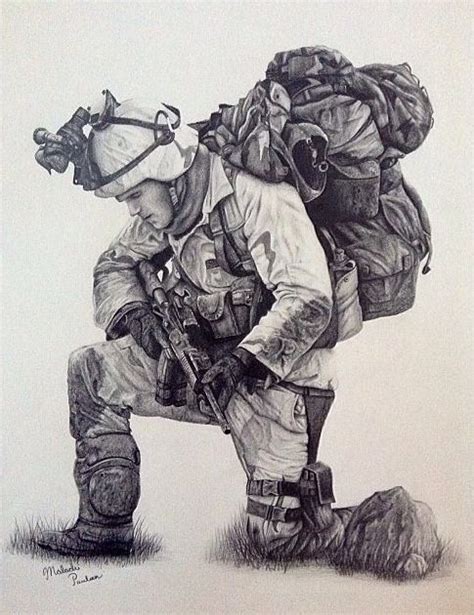 Pin By Stereo Type Tattoo On Tattoo Idea Soldier Drawing Military