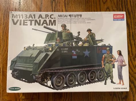 Academy Models 135 Scale M113a1 Apc Vietnam War Kit 13266 Wfigures