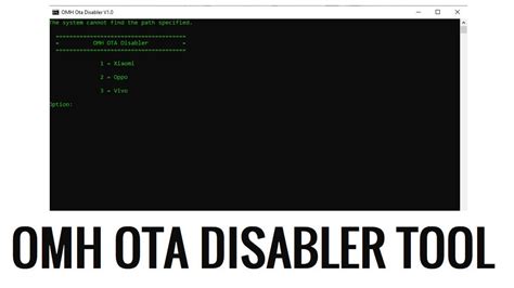Omh Ota Disabler Tool V10 Download Latest Version Free Frp Bypass Files