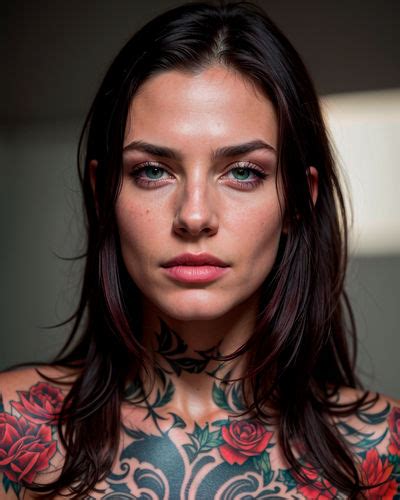Portrait Of A Stunning Tattooed Brunette By Allureandfire On Deviantart