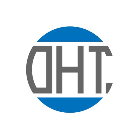 Oht Letter Logo Design On White Background Oht Creative Initials