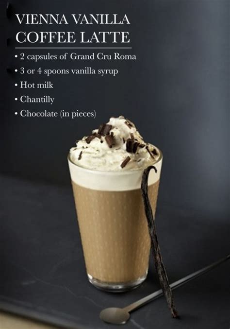 Vienna Vanilla Coffee Latte Espresso Latte And Cappuccino Recipes