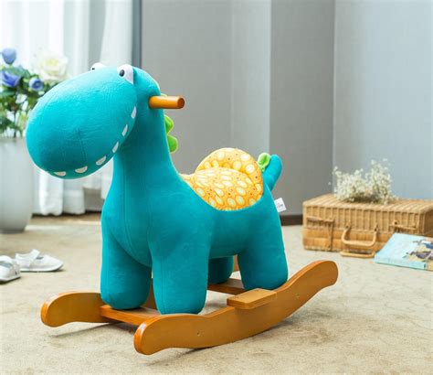 Labebe Baby Rocking Horse Dinosaur Ride On Toy Kid Green Dinosaur