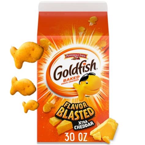 Goldfish Flavor Blasted Xtra Cheddar Baked Snack Crackers 30 Oz