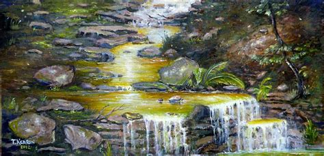 The Stream Painting By Thomas Kearon Fine Art America