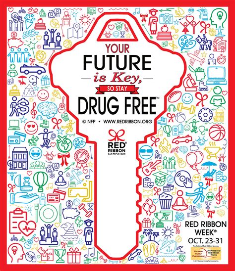 Drugs can not only lead to jail but it also does harm to your health. Image result for drug free future slogans | Red ribbon ...