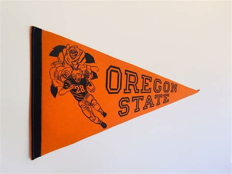 Vintage Oregon State University Pennant Etsy