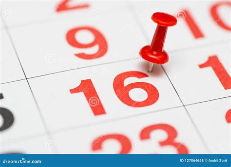 Pin On The Date Number 16 The Sixteenth Day Of The Month Is Marked