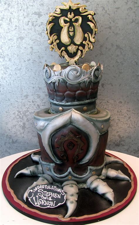 World Of Warcraft Wedding Wedding Cake For 2 Men Into Worl Flickr