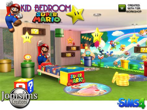 Gamer room inspired by nintendo's classic super mario bros. jomsims' Super mario kids bedroom