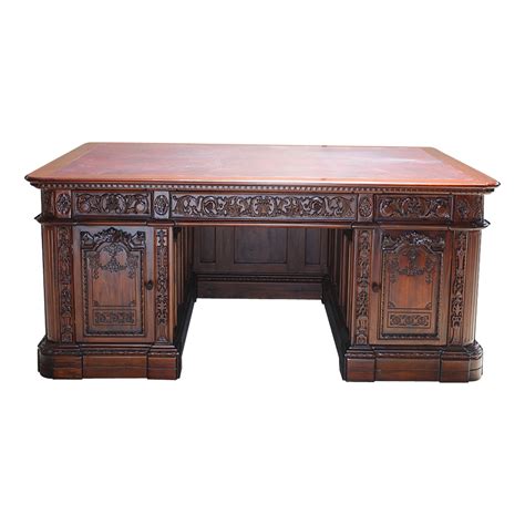Mahogany Wood Resolute Desk Hand Carved Office Executive President Desk