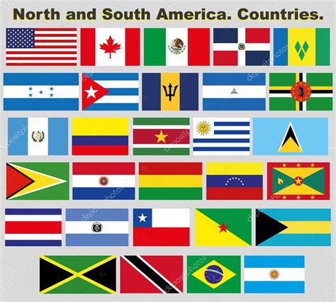 Flags Of The Americas Premium Vector In Adobe Illustrator Ai Ai