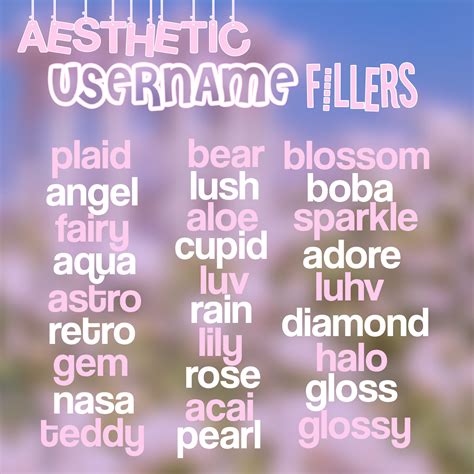 Soft Aesthetic Usernames Read Soft Usernames From The Story Aesthetic