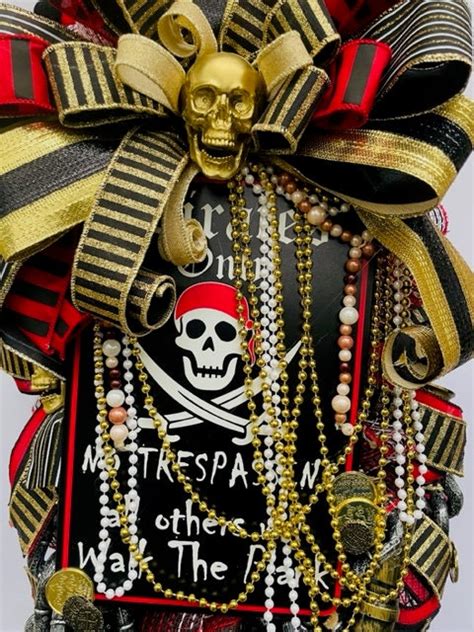 Gasparilla Wreath Tampa Gasparilla Wreath Pirate Wreath Pirate Decor