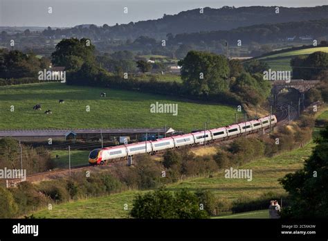 A Virgin Trains West Coast Pendolino Tilting Train In The Cumbria