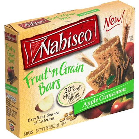 Nabisco Fruitn Grain Bars Apple Cinnamon Provisiones Selectos
