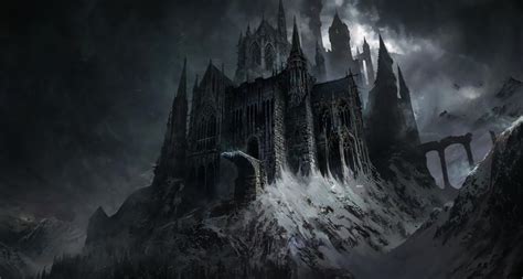 Dark Gothic Castle Fantasy Art Hd Wallpaper Backiee