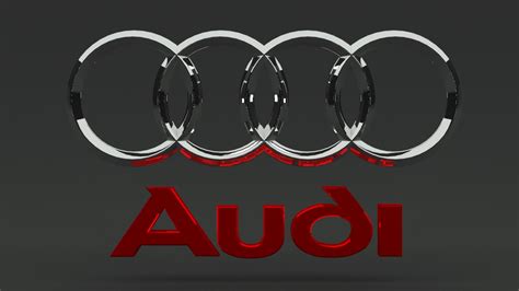 Audi Logo 3d Model In Sofa 3dexport