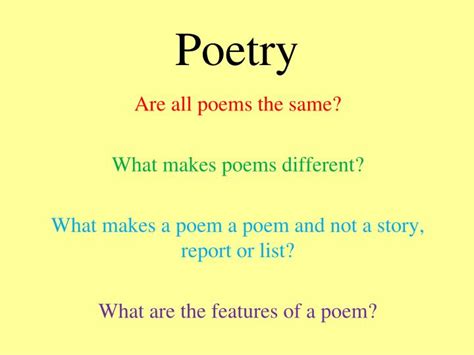 Ppt Poetry Powerpoint Presentation Free Download Id4702773