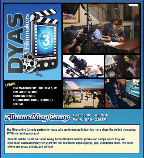 Filmmaking Summer Camp Dallas Young Actors Studio