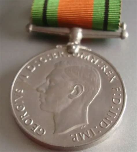 Original British Ww2 Defence War Full Size Medal 1340 Picclick