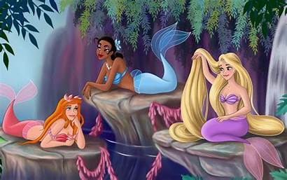 Rapunzel Tiana Mermaid Forest Tale Princesses Fairytale