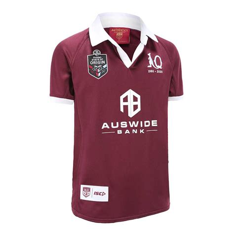 Queensland maroons isc players indigenous jersey men's &, ladies sizes! QLD Maroons State of Origin 2020 Kids Home Jersey | Rebel ...