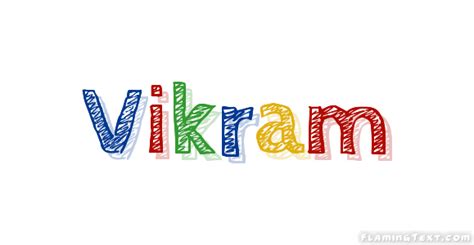 Vikram Лого Бесплатный инструмент для дизайна имени от Flaming Text