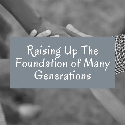 Raising Up The Foundation Of Many Generations Rccg Bethel Assembly Oshawa