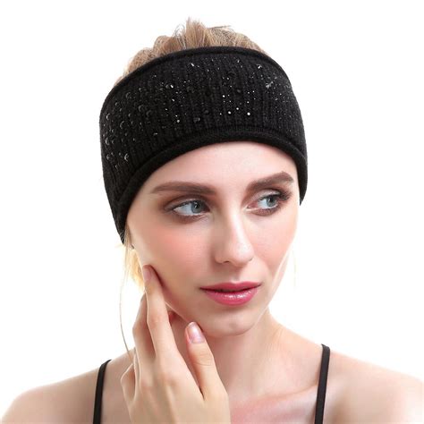 Women Knit Headband Sport Wool Headbands Cashmere Yoga Headwear Head