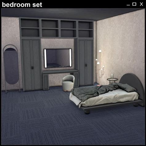 ﻿bedroom Set Nicknamesims4 On Patreon Bedroom Set Bedroom