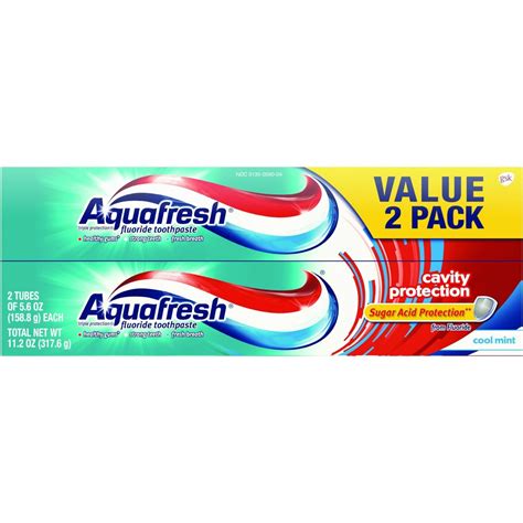 Aquafresh Cavity Protection Fluoride Toothpaste Cool Mint 56 Oz 2