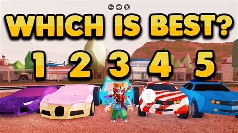 Create your own roblox jailbreak vehicles ranking save/download tier list. ROBLOX JAILBREAK WHAT IS THE BEST CAR IN THE GAME ...