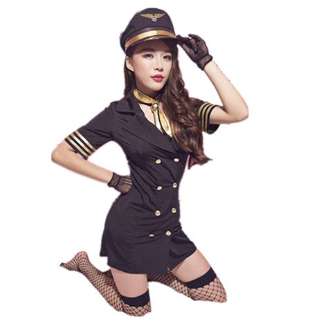 buy sexy stewardess costume cosplay airline flight sexy airline stewardess uniform suits