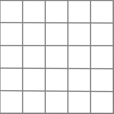 5 Grid Template Openclipart