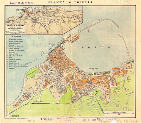 Old Map Of Tripoli Libya In 1940 S Libyan Maps خرائط ليبيا Pinterest