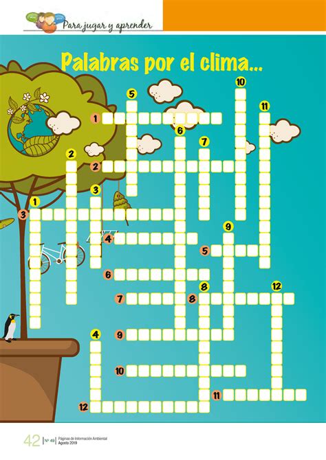 Crucigrama Contaminación Del Aire Palabras Por El 10 5 11 1 6 7 2 2