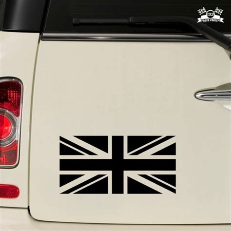 Uk British Flag Union Jack Britain Car Sticker Black Vinyl Decal 2 6