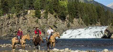 Horseback Rides That Cross Rivers In Banff Banff Trail Riders