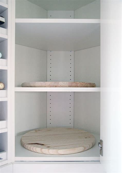 How do i organize my deep corner kitchen pantry cabinets? Organized Kitchen Corner Cabinet with a DIY Lazy Susan ...