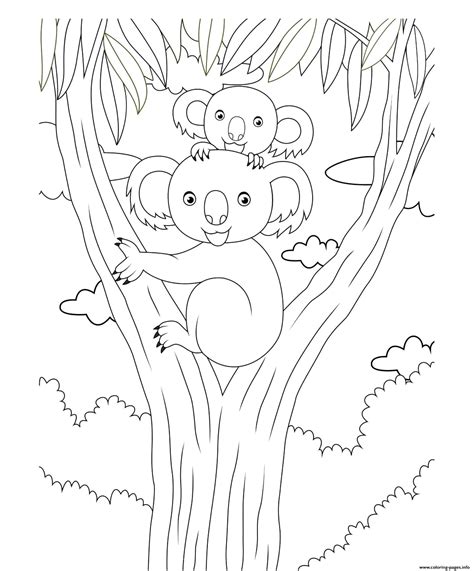 Printable Koala Coloring Pages