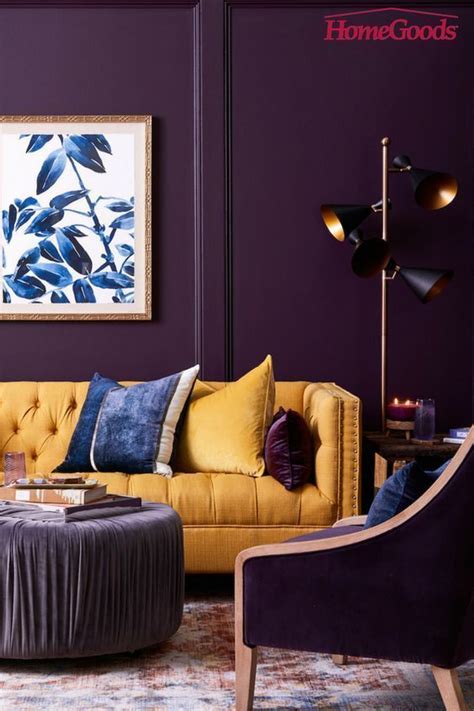 Basic Color Schemes For Interior Design And Decoration Purple Living